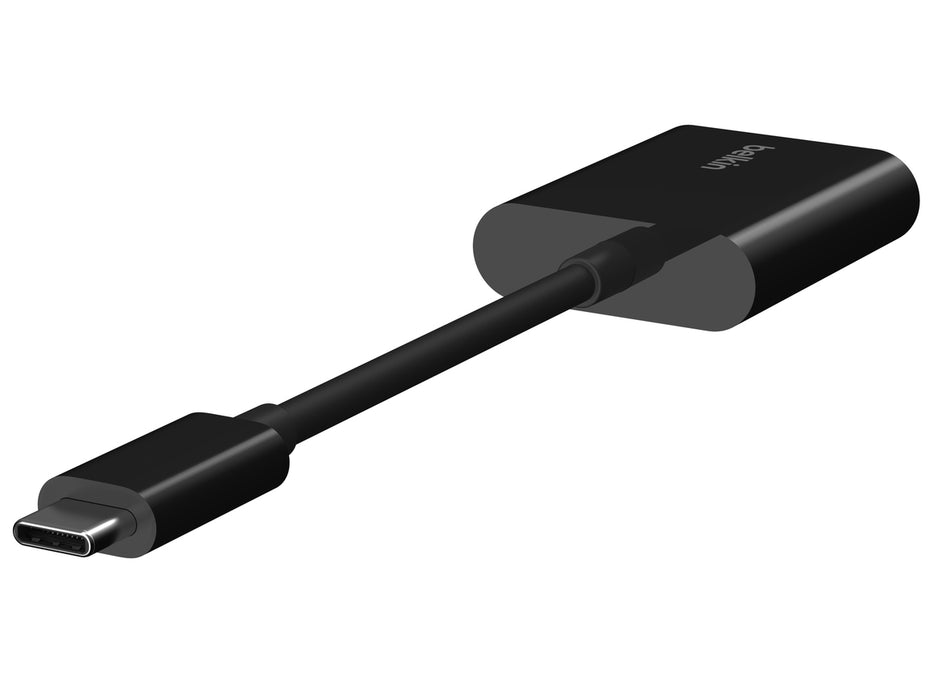 Belkin RockStar™ USB-C Audio + USB-C Charge Adapter Black | F7U081BTBLK