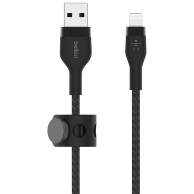 Belkin Silicone Lightning to USB-A Cable 30x More Durable | CAA010BT2MBK Lightning Cable Belkin