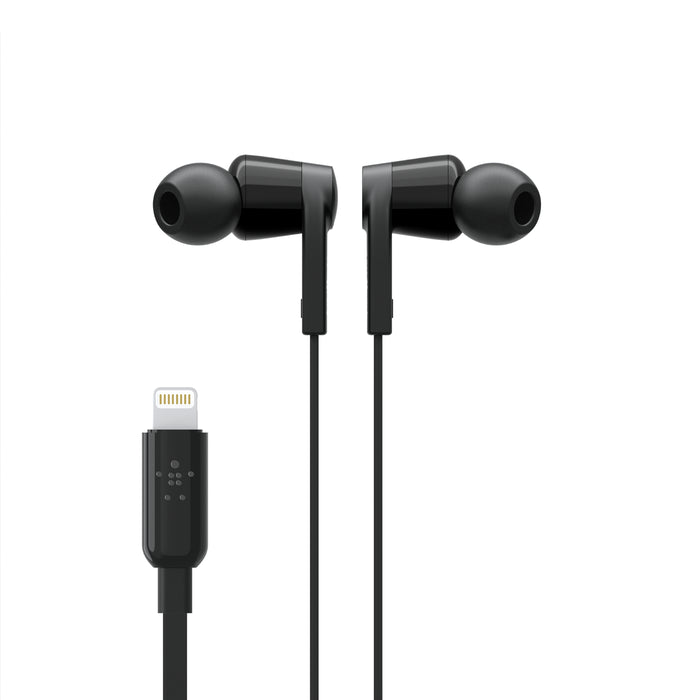 Belkin Rockstar Headphones Wired In-ear Calls/Music Black | G3H0001BTBLK