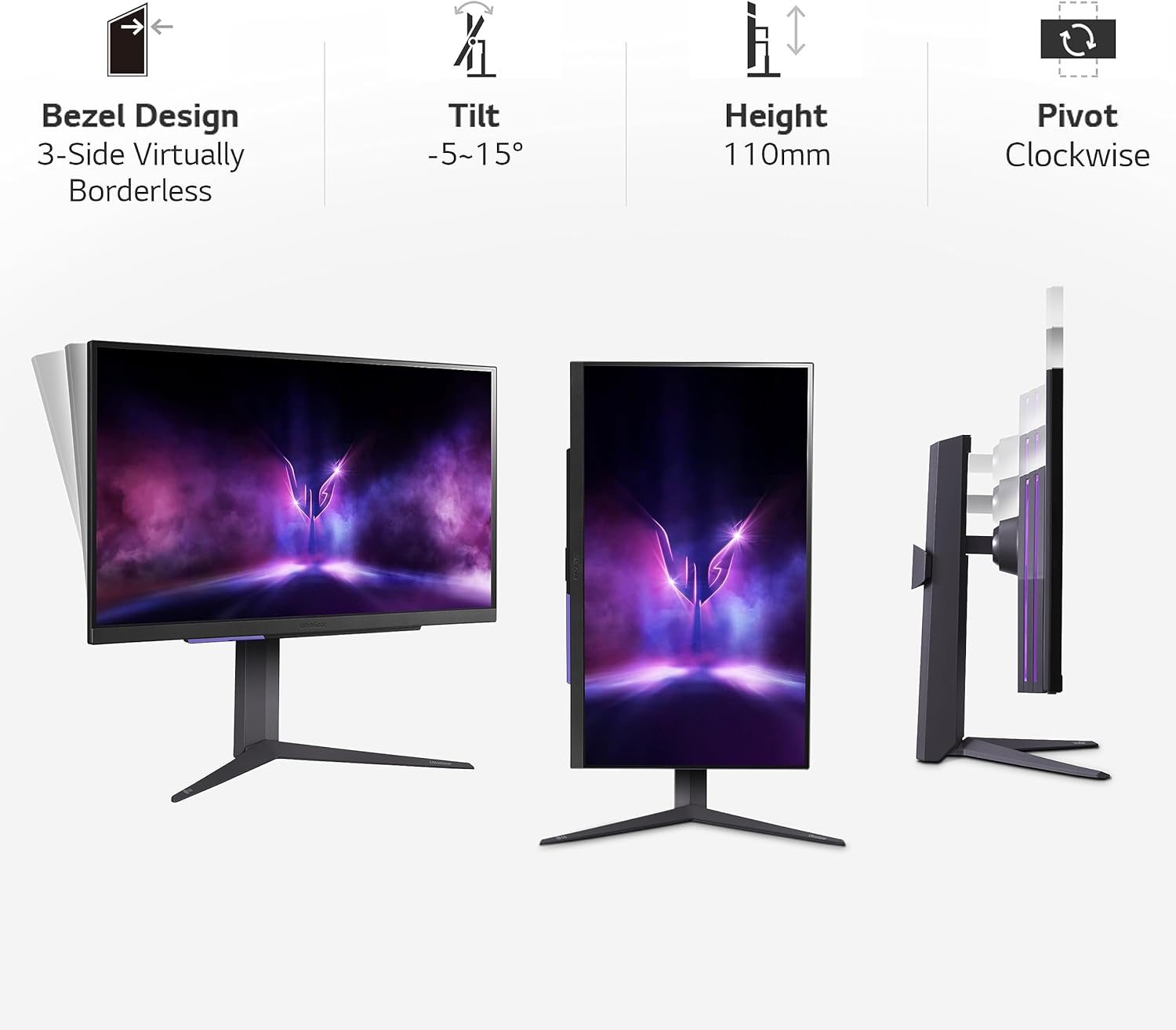 LG 27GR93U-B 27” LG UltraGear™ 144Hz UHD Gaming Monitor Gaming Monitor LG