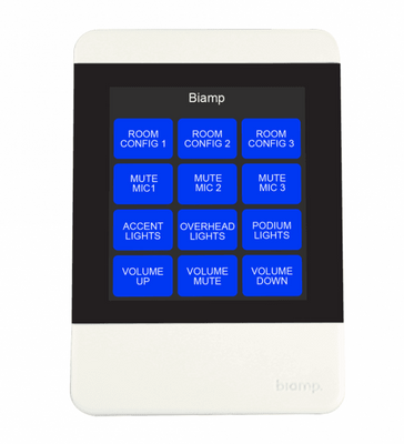 BIAMP Apprimo TEC-X 2000 Networked AV Control Pad Speaker Accessory BIAMP