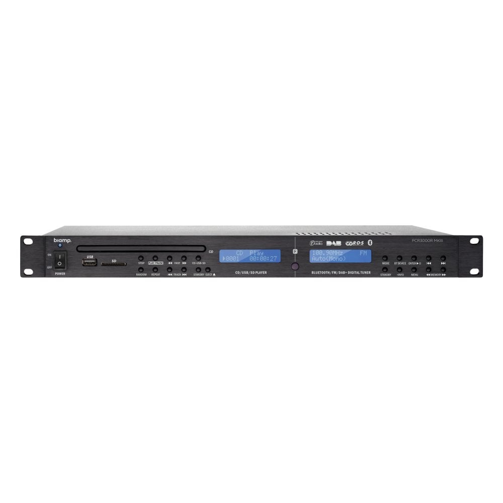 Biamp PCR3000RMKIII Multi-Source Music Player - Open Box Audio Server BIAMP