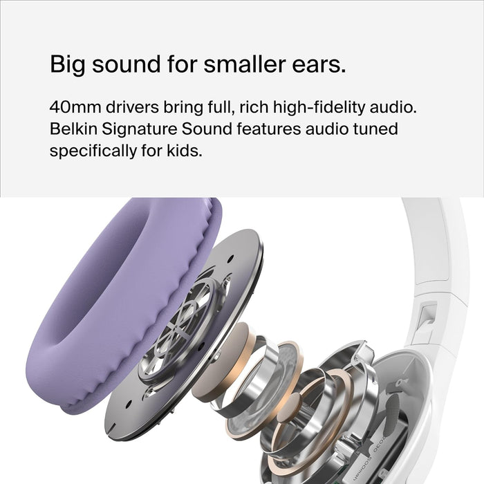 Belkin SoundForm Inspire Wireless Over-Ear Headset for Kids | AUD006BTLV