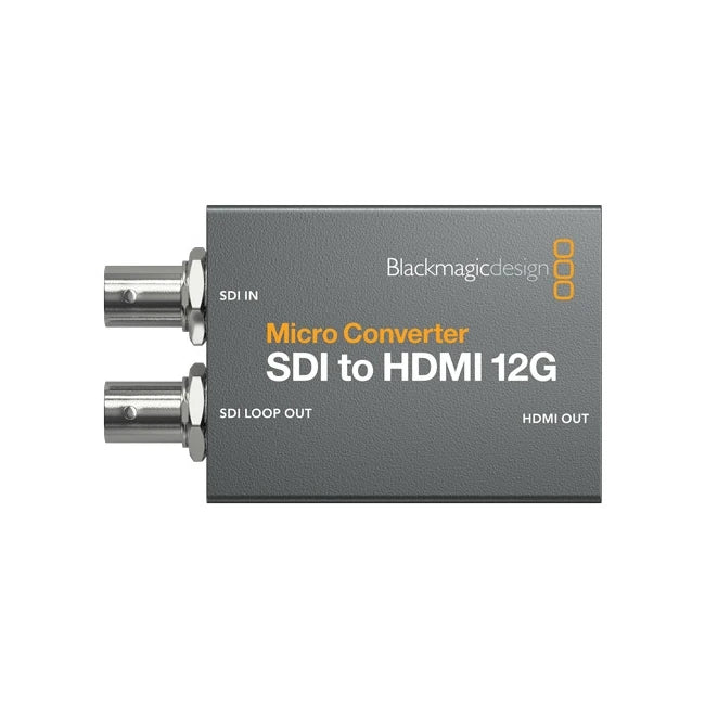 Blackmagic Design Micro Converter SDI to HDMI 12G | CONVCMIC/SH12G/WPSU Video Signal Converters Blackmagic