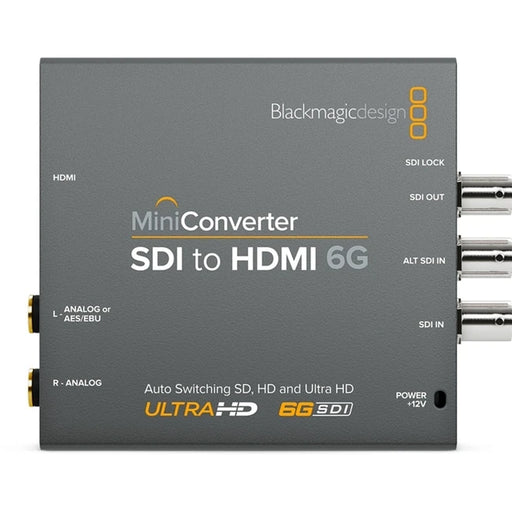 Blackmagic Design Mini Converter SDI to HDMI 6G | CONVMBSH4K6G Video Signal Converters Blackmagic