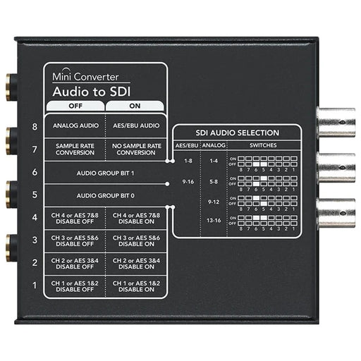 Blackmagic Design Mini Converter Audio to SDI | CONVMCAUDS2 Video Signal Converters Blackmagic
