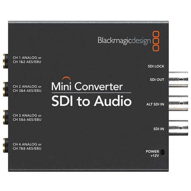 Blackmagic Design Mini Converter SDI to Audio | CONVMCSAUD Video Signal Converters Blackmagic