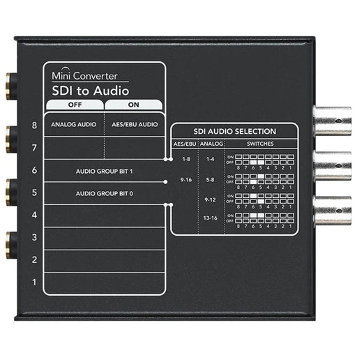 Blackmagic Design Mini Converter SDI to Audio | CONVMCSAUD Video Signal Converters Blackmagic