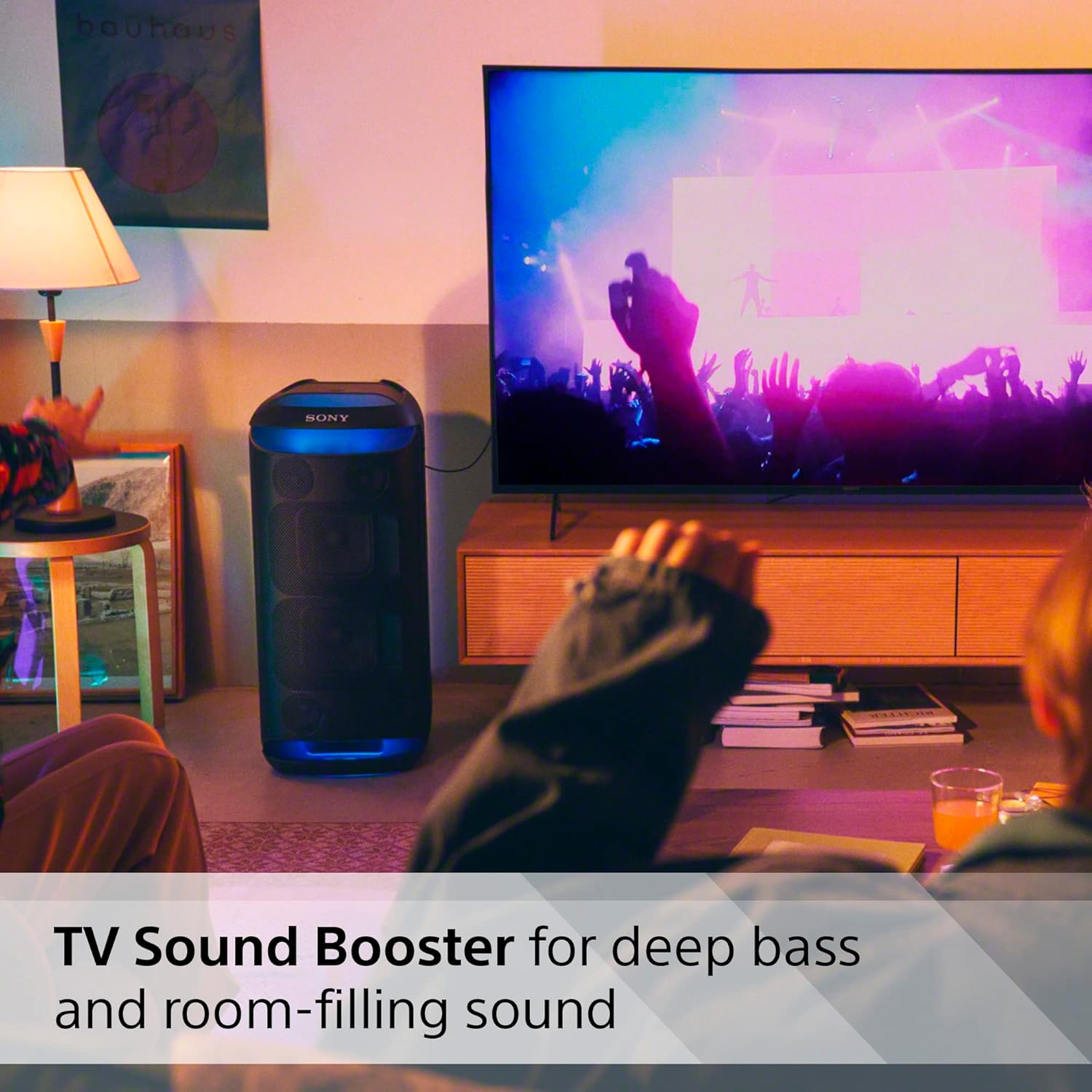 Sony XV800 X-Series Wireless Party Speaker with Powerful 360° Sound and MEGA BASS | SRSXV800B.CEL Speaker Sony