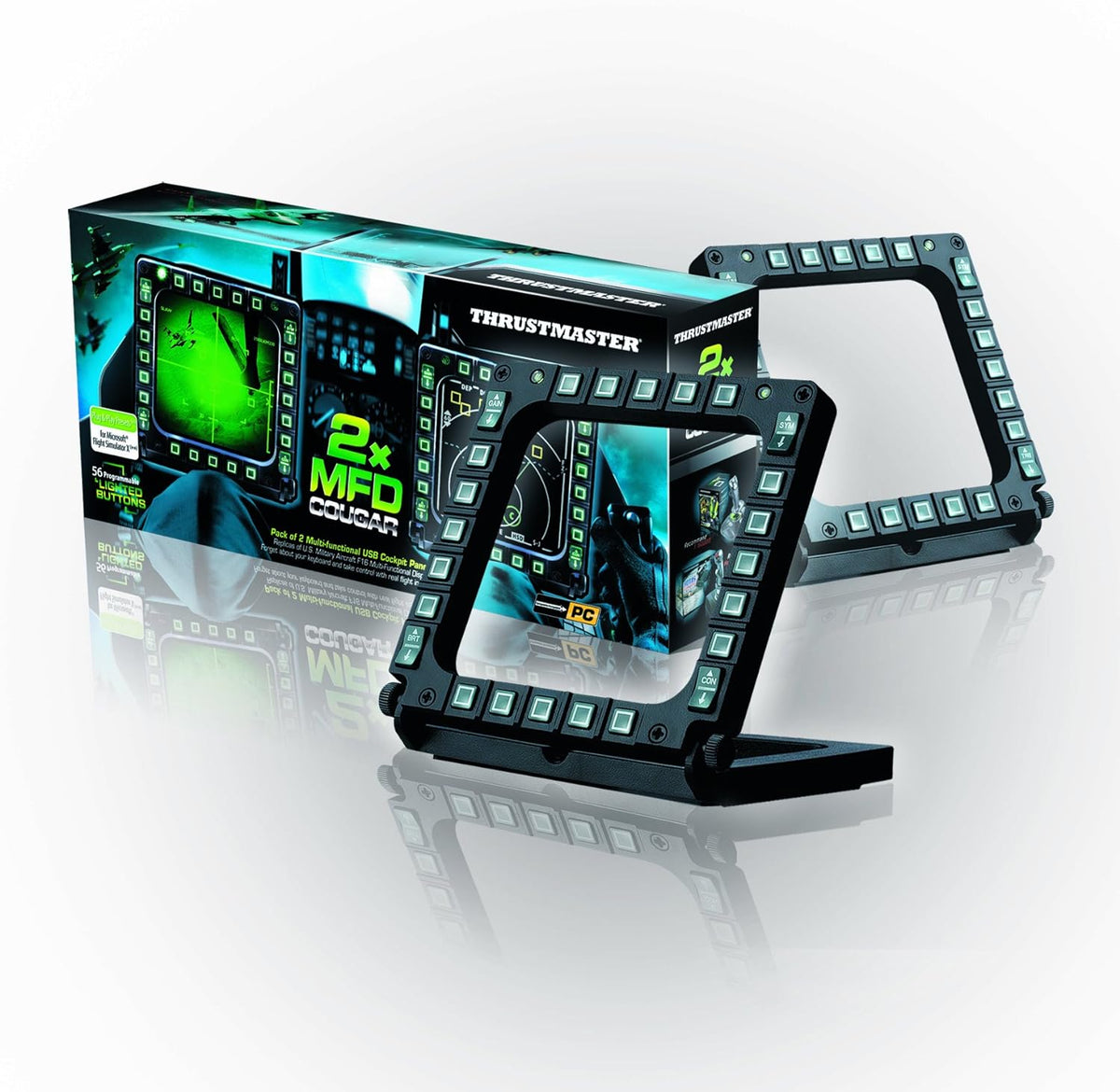 Thrustmaster MFD Multi Function Display Flight USB Cockpit Panels | 29 ...