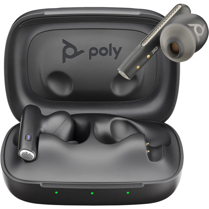 Poly Voyager Free 60 UC M Carbon Black Earbuds + BT700 USB-C Adapter + Basic Charge Case | 7Y8L8AA