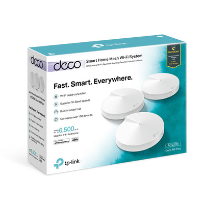 TP-Link AC2200 Smart Home Mesh Wi-Fi System - DECO M9 PLUS(3-PACK) Wireless Mesh TP-Link