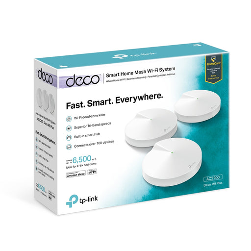 TP-Link AC2200 Smart Home Mesh Wi-Fi System - DECO M9 PLUS(3-PACK)