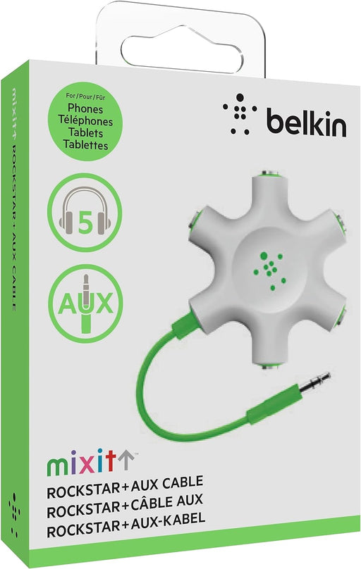 Belkin RockStar 5 Way Splitter for Headphone | F8Z274BT Belkin Audio Splitter Belkin