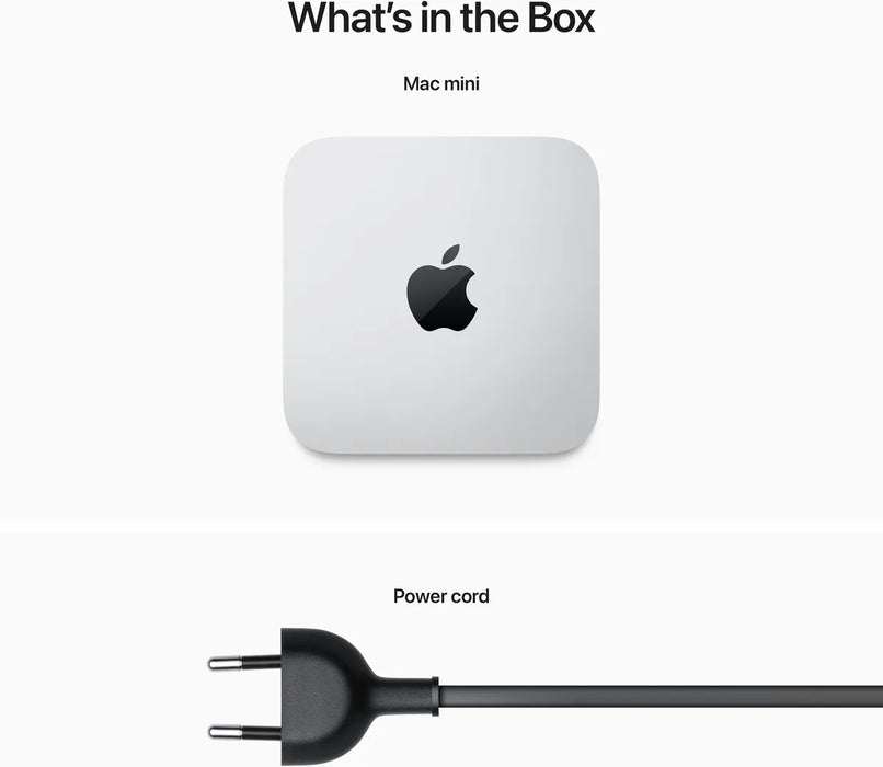 Apple Mac mini , Apple M, M2, 8 GB, 512 GB, SSD, macOS Ventura Mini PC Silver Desktop PC Apple