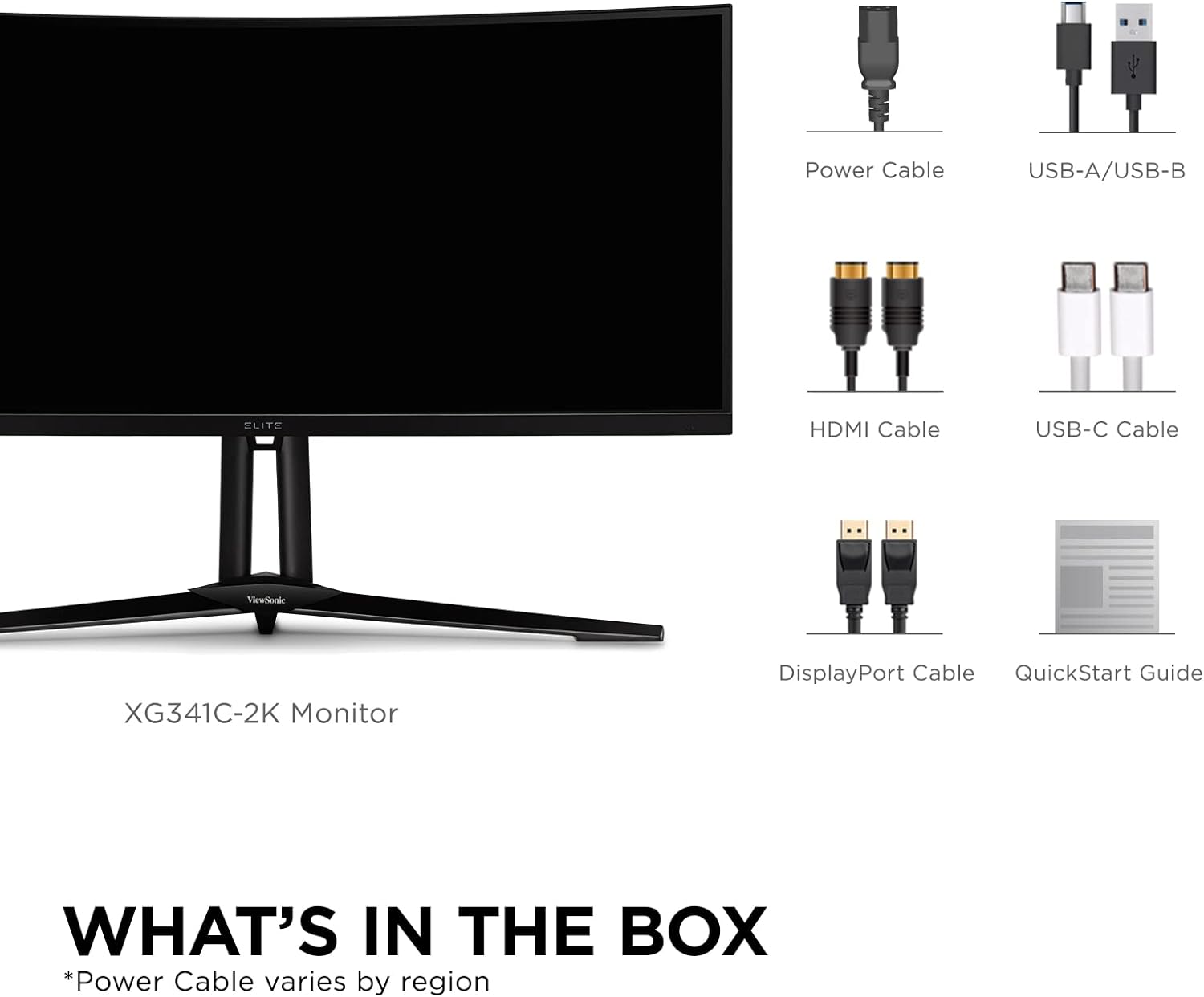 ViewSonic 34" UWQHD 200Hz Ultra Wide Curved Gaming Monitor | XG341C-2K Gaming Monitor ViewSonic