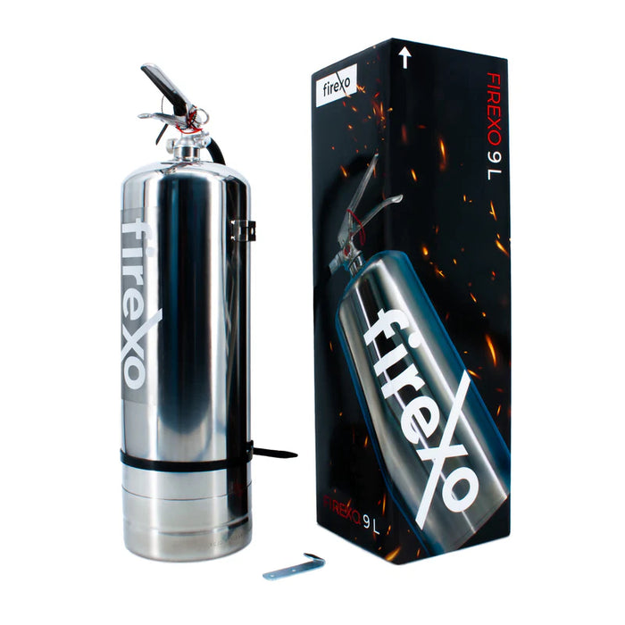 Firexo Stainless Steel 9 Litre Fire Extinguisher Fire Extinguisher Firexo