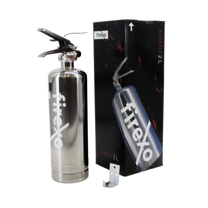 Firexo Stainless Steel 2 Litre Fire Extinguisher | FXO2C Fire Extinguisher Firexo