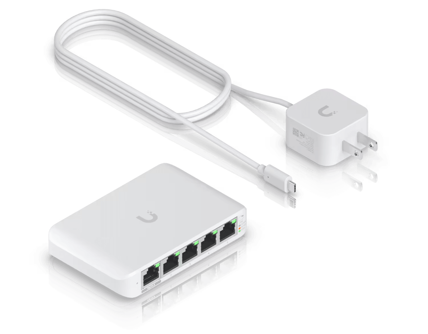 Ubiquiti UniFi USW Flex Mini 5-Port Layer 2 Gigabit Switch | USW-FLEX-MINI Network Switch Ubiquiti