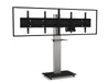 Axeos Boxer Dual Screen Stand On Castors For Two Screens 40" to 55" Screen Floor Stand Axeos