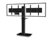 Axeos Boxer Dual Screen Stand On Castors For Two Screens 40" to 55" Screen Floor Stand Axeos
