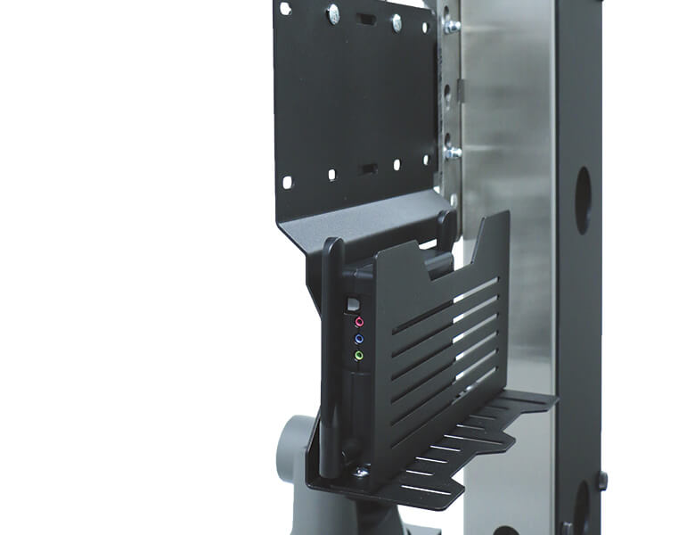 Axeos Boxer Single Screen Stand On Castors For 32" to 65" Screen Floor Stand Axeos