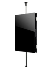 B-Tech 40" - 75" Twin Screen Floor to Ceiling TV Bracket with 3m Pole | BT3MPTFCB-B2B40-75 Ceiling Mount Bracket B-Tech Silver