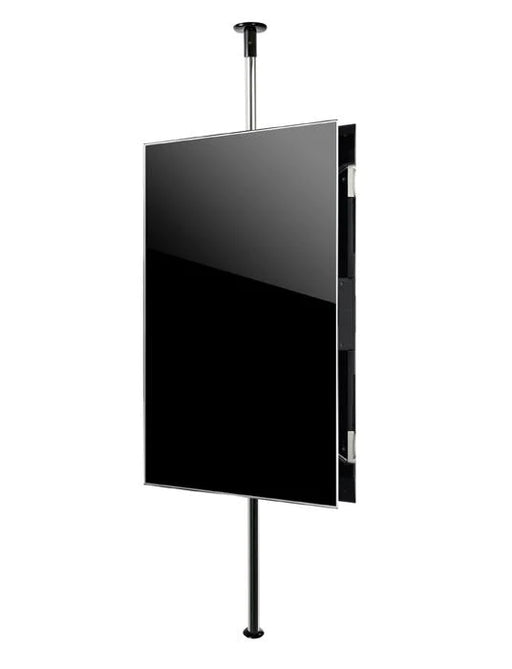 B-Tech BT3MFCPF-B2B40-65 Back to Back Portrait Twin Screen Floor to Ceiling TV Bracket with 3m Pole