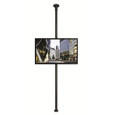 B-Tech 40"-75" Floor to Ceiling Screen Bracket with 3m Black Pole | BT3MFSB40-75 Floor to Ceiling Display Mount B-Tech