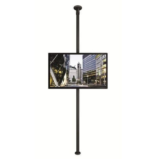 B-Tech BT3MFCLF40-65/B Floor to Ceiling Screen Bracket with 3m Black Pole - Up to 40"-75" Screen