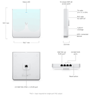Ubiquiti UniFi In-Wall Tri-Band WiFi 6E Access Point | U6-ENTERPRISE-IW Wireless Access Point Ubiquiti