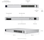 Ubiquiti UniFi Gen2 24 Port Non-PoE Gigabit Network Switch - USW-PRO-24 Network Switch Ubiquiti