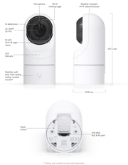 Ubiquiti G5 Flex Protect HD PoE Turret IP 5 MP 10m Night Vision Camera | UVC-G5-FLEX Security Camera Ubiquiti