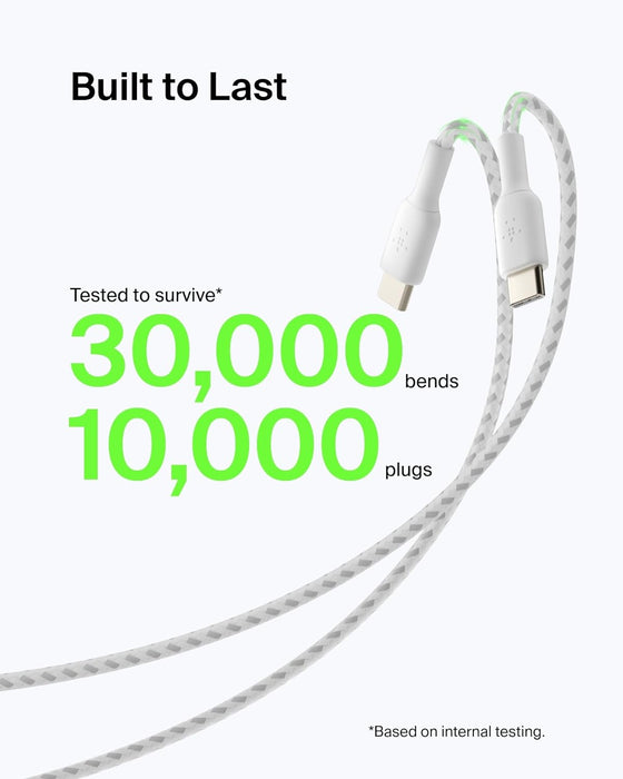 Belkin BoostCharge USB Cable 2 m USB A USB C White | CAB002BT2MWH