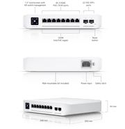 Ubiquiti UniFi Switch Enterprise 8 PoE | USW-ENTERPRISE-8-POE Network Switch Ubiquiti