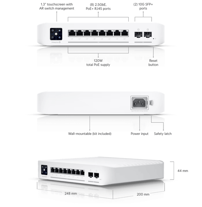 Ubiquiti UniFi Switch Enterprise 8 PoE | USW-ENTERPRISE-8 Ubiquiti UniFi Switch Enterprise 8 PoE | USW-ENTERPRISE-8