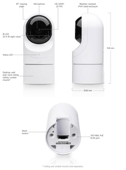 Ubiquiti UniFi Video Flex Manually Adjustable 1080p PoE Indoor/Outdoor IP Camera | UVC-G3-FLEX Security Camera Ubiquiti