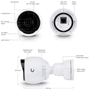 Ubiquiti UniFi Protect G4 Bullet Camera 3 Pack | UVC-G4-BULLET-3 Security Camera Ubiquiti