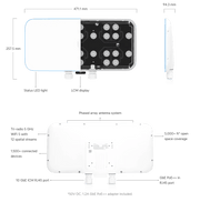 Ubiquiti UniFi BaseStation XG Outdoor Tri-Band 5GHz 15dBi WiFi 5 Access Point | UWB-XG Wireless Access Point Ubiquiti