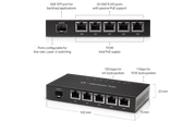 Ubiquiti EdgeRouter X SFP 5 Port Passive-PoE Gigabit Wired Router | ER-X-SFP Wired Router Ubiquiti