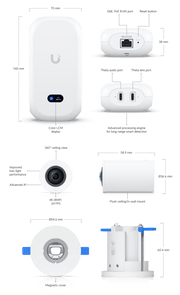 Ubiquiti AI Theta Professional IP Security Camera Indoor Ceiling/Wall | UVC-AI-THETA-PRO Security Camera Ubiquiti