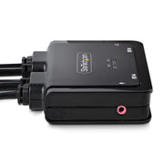 StarTech 2-Port Hybrid USB-C DisplayPort Cable KVM Switch | C2-D46-UAC-CBL-KVM Switches Startech