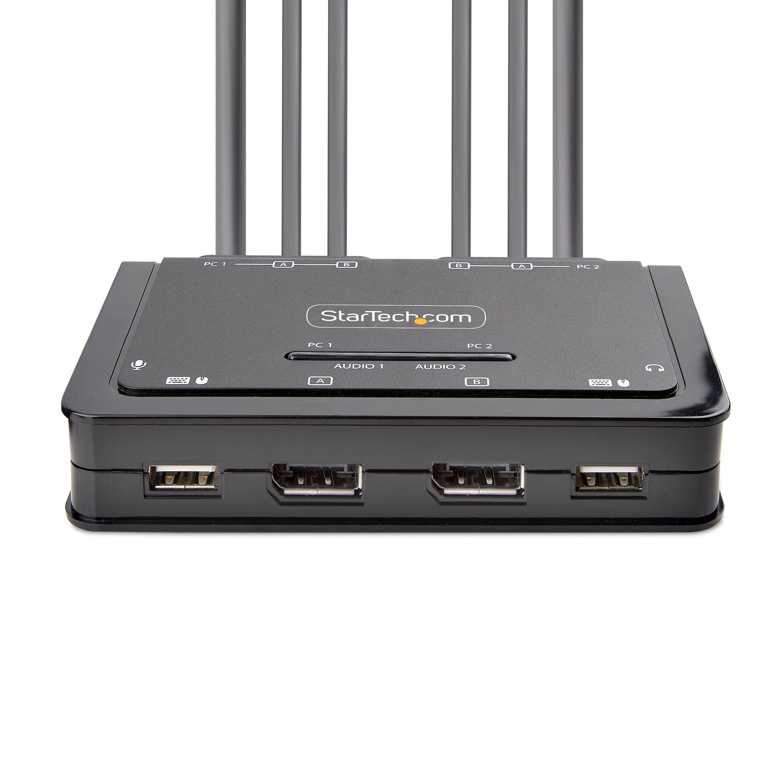 StarTech 2-Port Dual-Monitor DisplayPort Cable KVM Switch, 4K 60Hz | C2-DD46-UA2-CBL-KVM Switches Startech