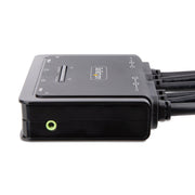 StarTech 2-Port Dual-Monitor DisplayPort Cable KVM Switch, 4K 60Hz | C2-DD46-UA2-CBL-KVM Switches Startech