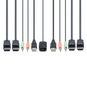 StarTech 2-Port Dual-Monitor DisplayPort Cable KVM Switch, 4K 60Hz | C2-DD46-UA2-CBL-KVM Switches Startech