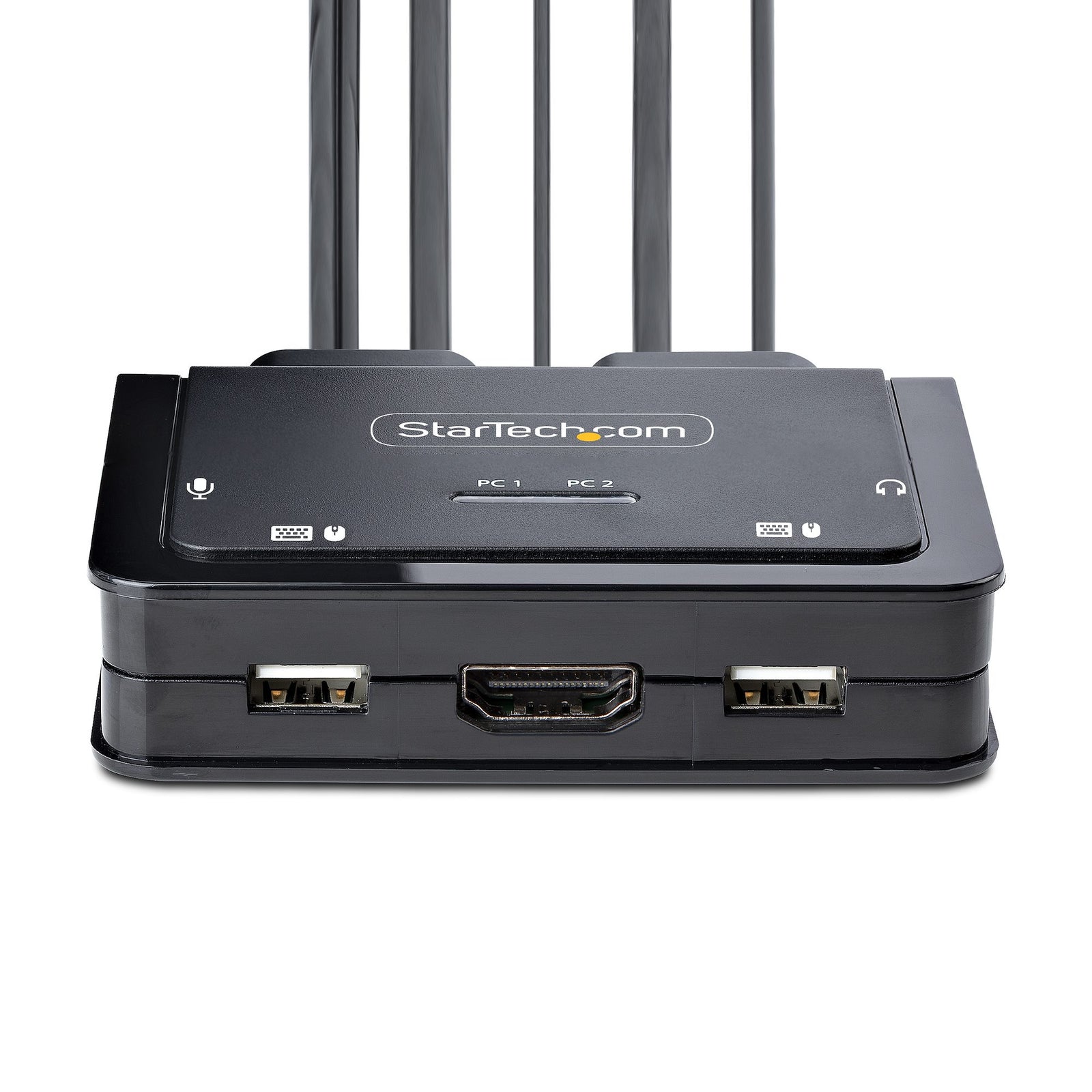 StarTech 2-Port Hybrid USB-C HDMI Cable KVM Switch, 4K 60Hz | C2-H46-UAC-CBL-KVM Switches Startech