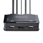 StarTech 2-Port Hybrid USB-C HDMI Cable KVM Switch, 4K 60Hz | C2-H46-UAC-CBL-KVM Switches Startech