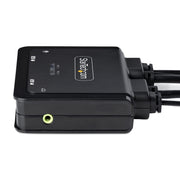 StarTech 2-Port Hybrid USB-C HDMI Cable KVM Switch, 4K 60Hz | C2-H46-UAC-CBL-KVM Switches Startech