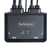 StarTech 2-Port Hybrid USB-C HDMI Cable KVM Switch, 4K 60Hz | C2-H46-UAC-CBL-KVM Switches Startech