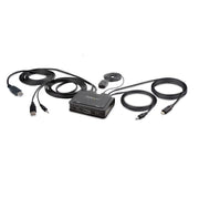StarTech 2-Port Hybrid USB-C HDMI Cable KVM Switch, 4K 60Hz | C2-H46-UAC-CBL-KVM Switches Startech